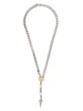 IN GOLD WE TRUST PARIS cross chain necklace - Silver