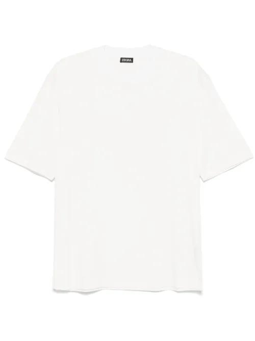Zegna t-shirt à col rond - Blanc - Zegna - Modalova
