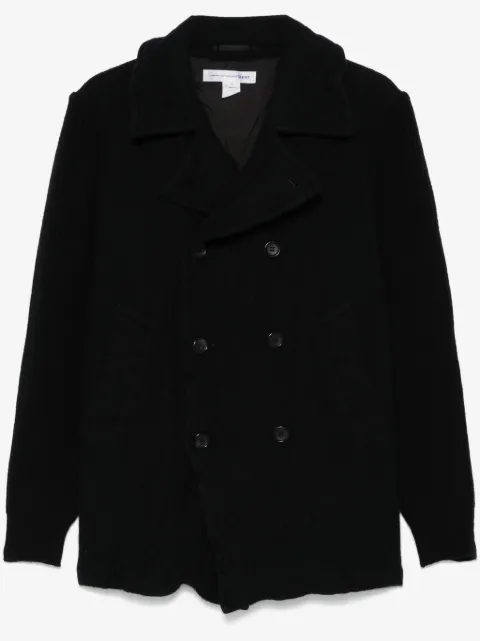 Comme Des Garçons Shirt бушлат с рукавами в рубчик