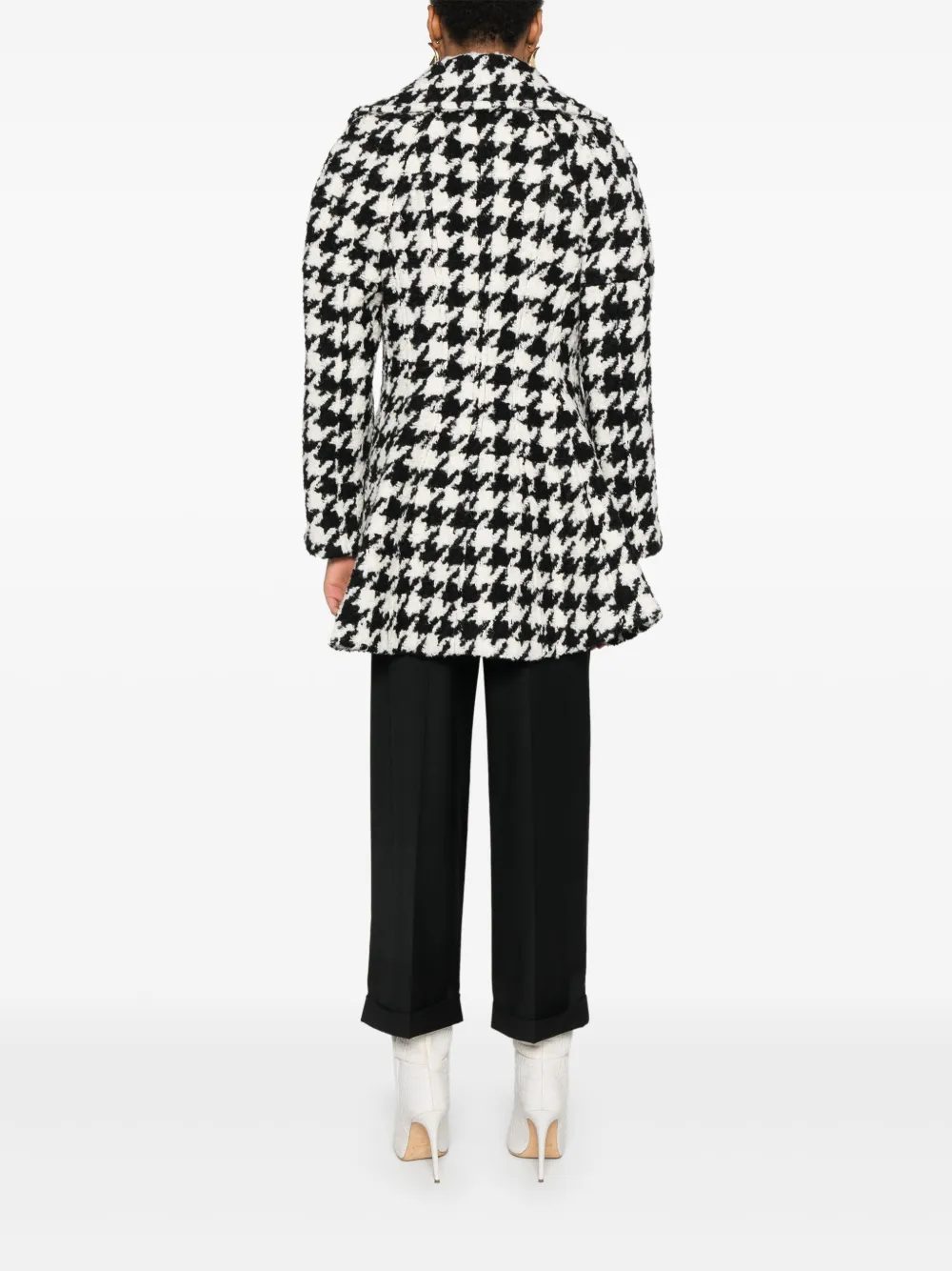 Nina Ricci Jas met pied-de-poule print Zwart