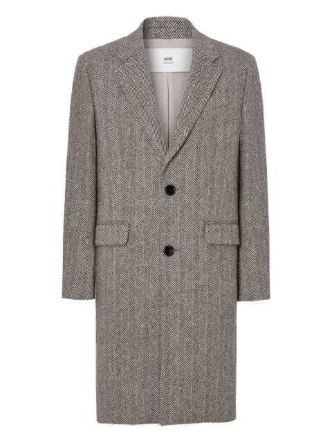 AMI Paris herringbone coat