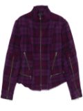 Marc Le Bihan plaid jacket - Purple