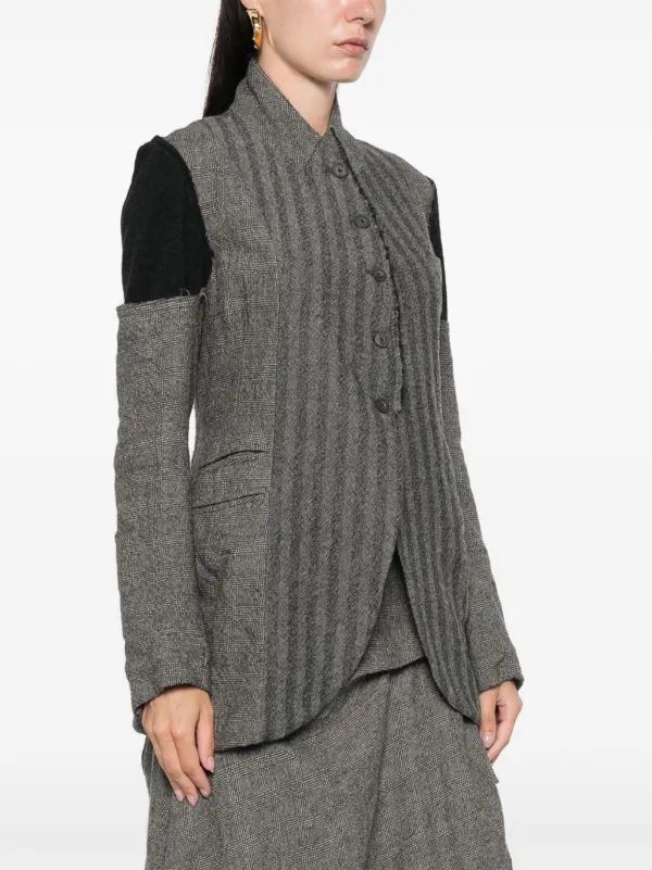 MARC LE BIHAN SAFETY PIN JACKET Marc Le Bihan patchwork blazer