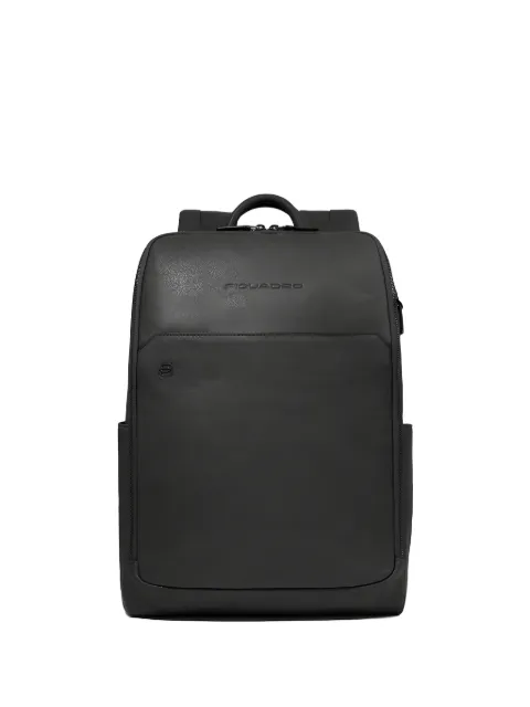 PIQUADRO leather laptop backpack
