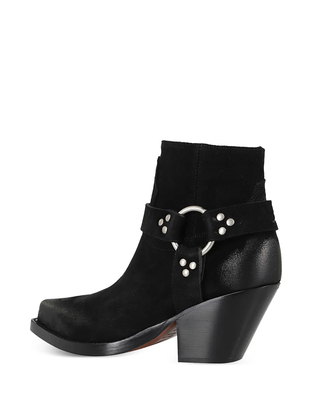 Sonora 75mm suede ankle boots Black
