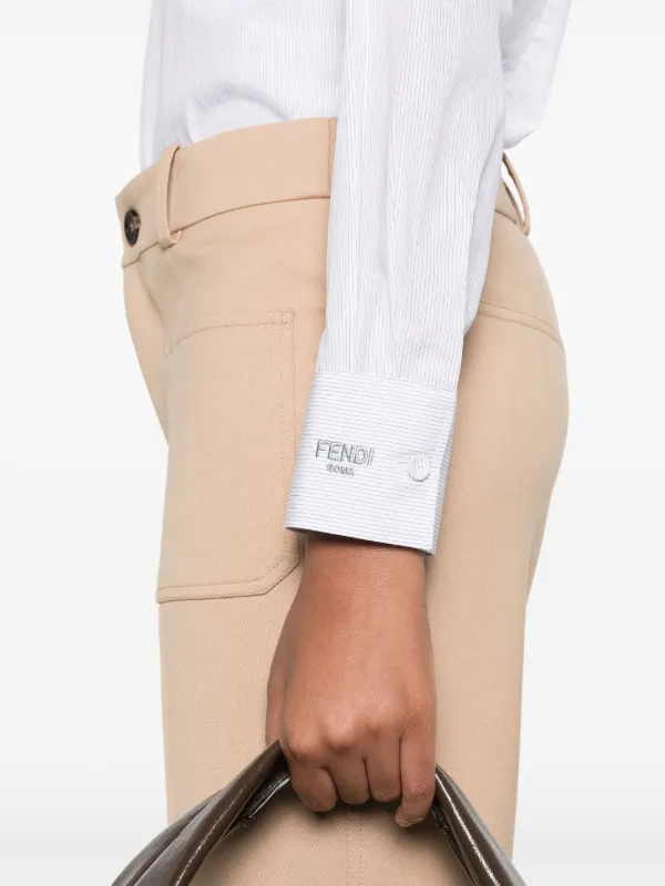 FENDI Striped Shirt | White | FARFETCH