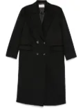 kaos double-breasted coat - Black