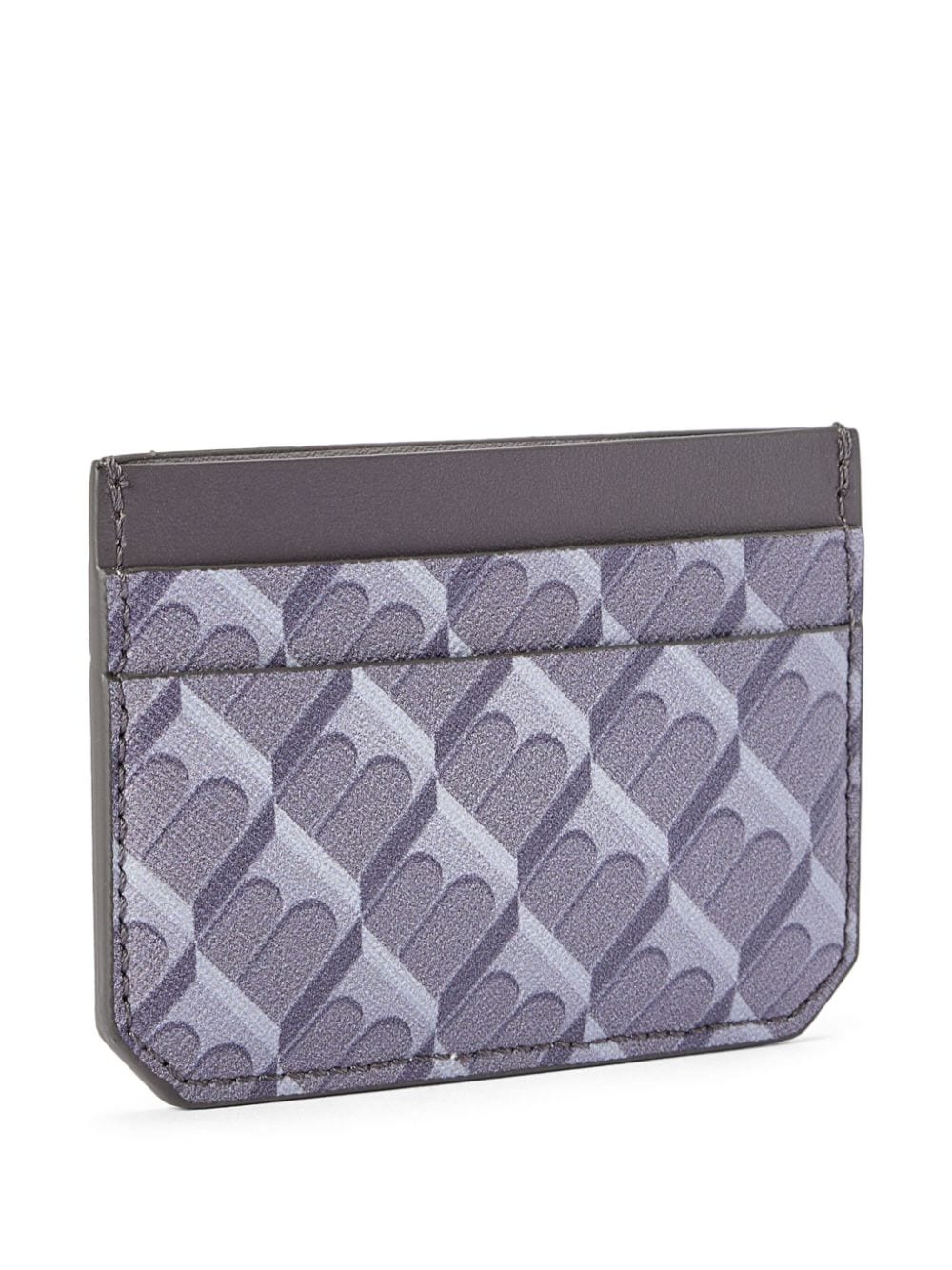 Shop Tammy & Benjamin Geometric-pattern Card Holder In Grey