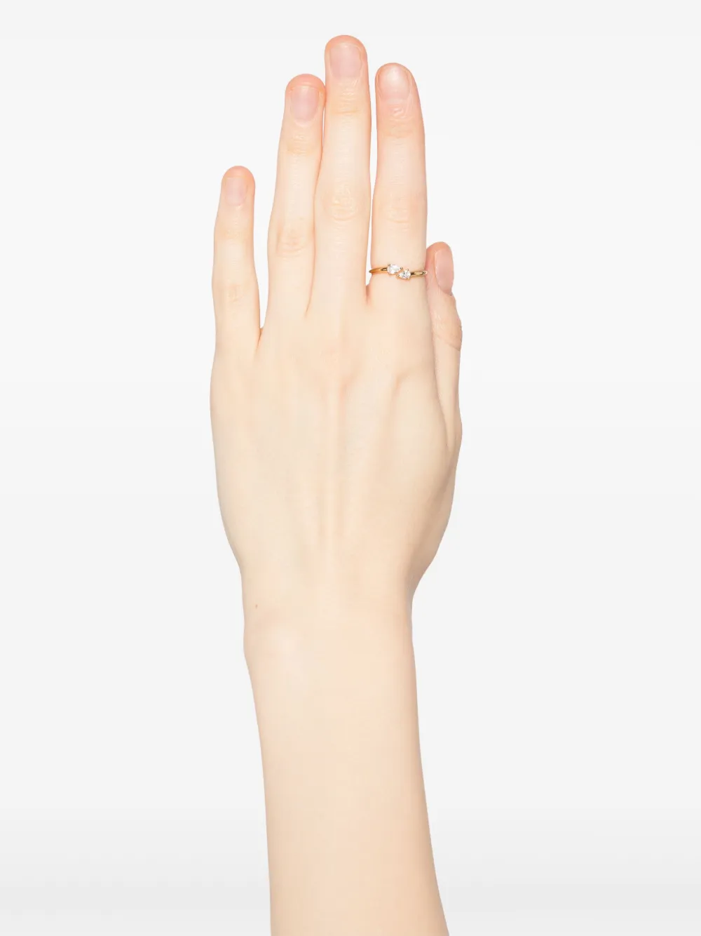 Astrid & Miyu crystal pear open ring | Image 2