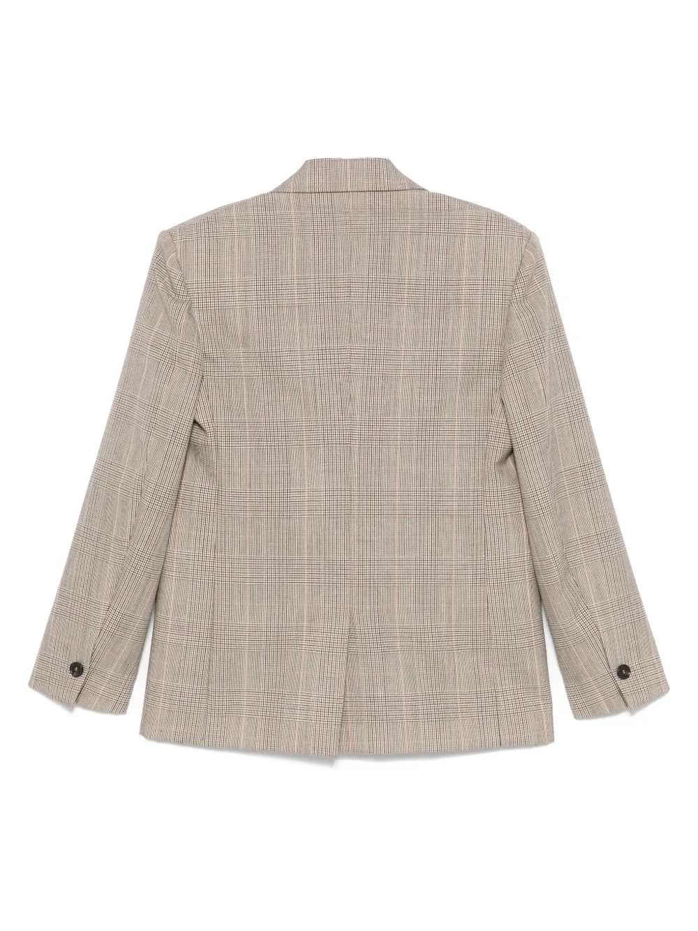 MSGM Prince of Wales geruite blazer - Beige