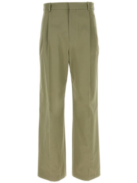 LOEWE pressed crease straight-leg trousers Men