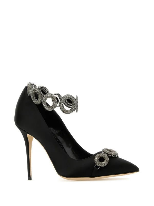 Manolo Blahnik Scarpin Istera Com Salto 105mm | Preto | FARFETCH BR