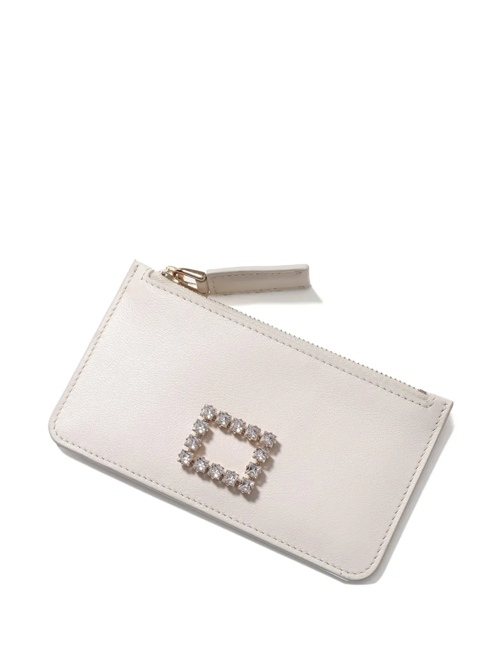 Roger Vivier rhinestone-embellished zip wallet | Pink | Image 1