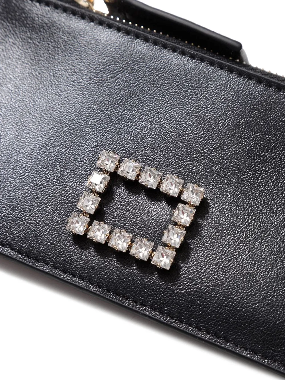 【Roger Vivier】rhinestone wallet Roger Vivier rhinestone-embellished Wallet | Black | FARFETCH