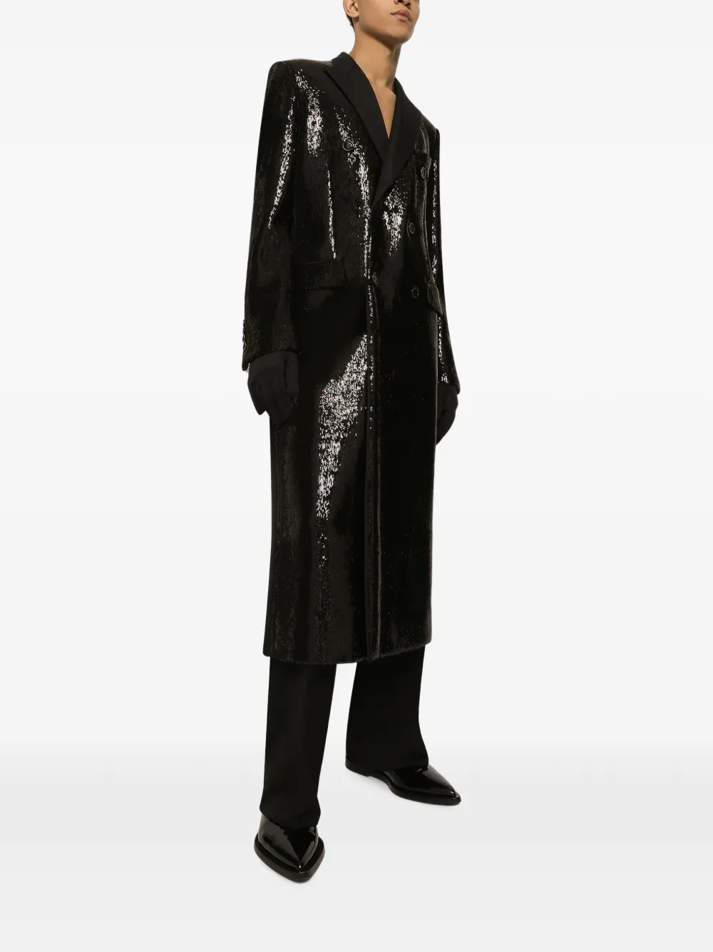 Dolce & Gabbana Pak met dubbele rij knopen Zwart