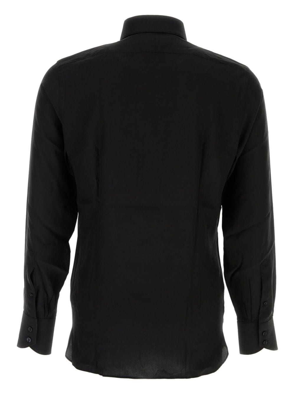 Shop Tom Ford Silk Shirt In Black