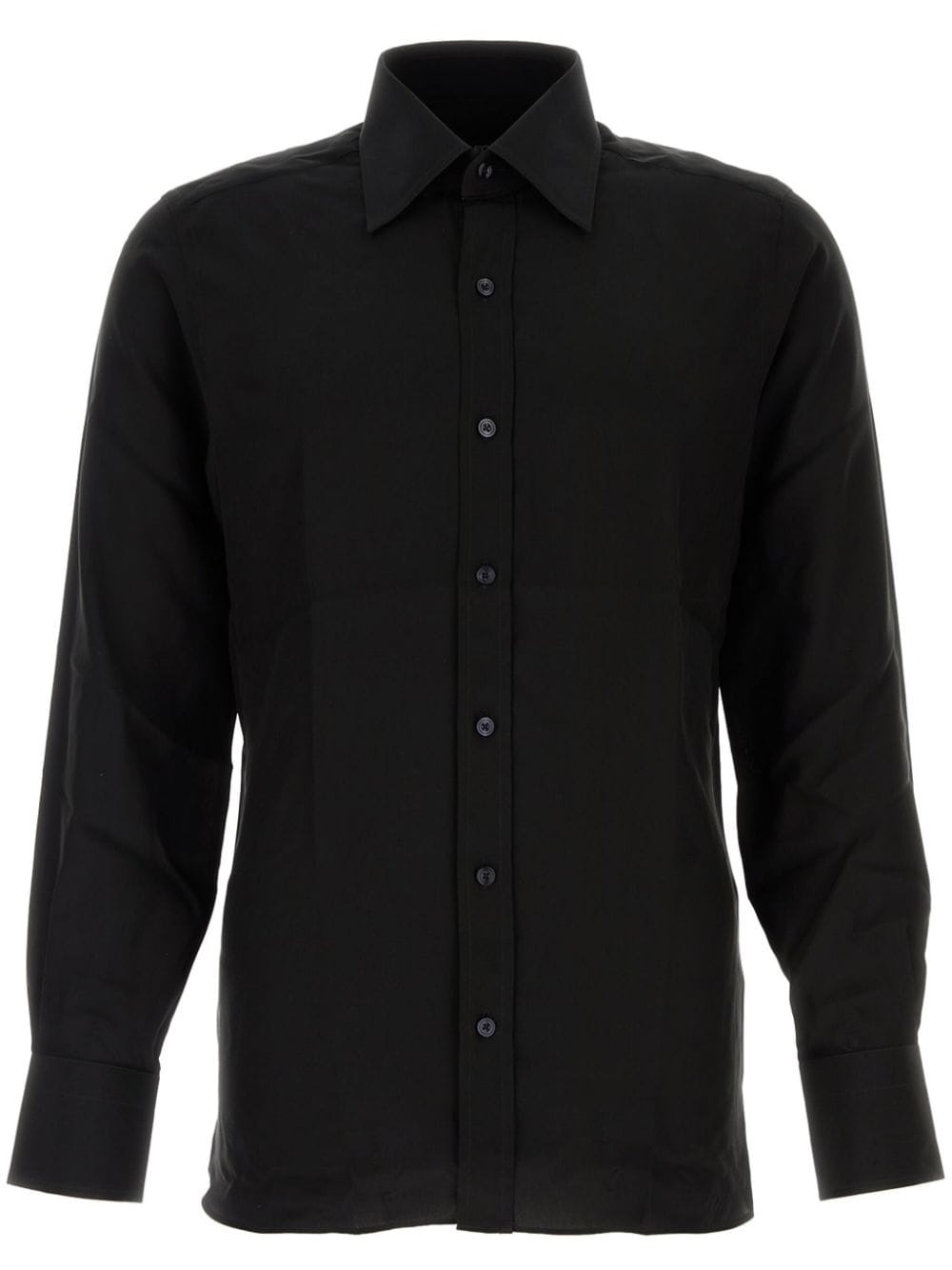 Shop Tom Ford Silk Shirt In Black