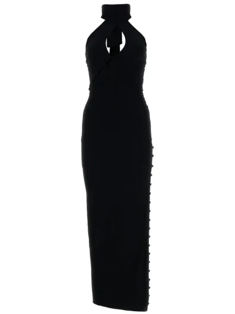 Magda Butrym vestido largo con cuello halter