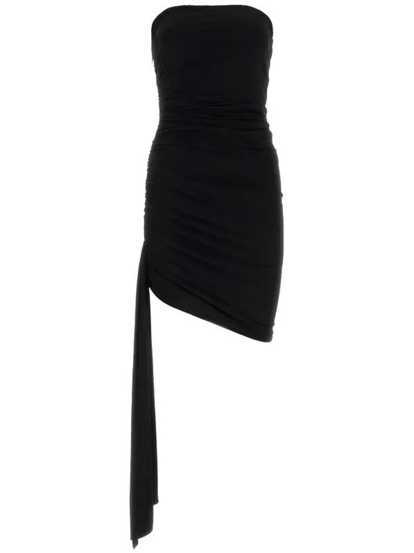 Magda Butrym Ruched Mini Dress - Black