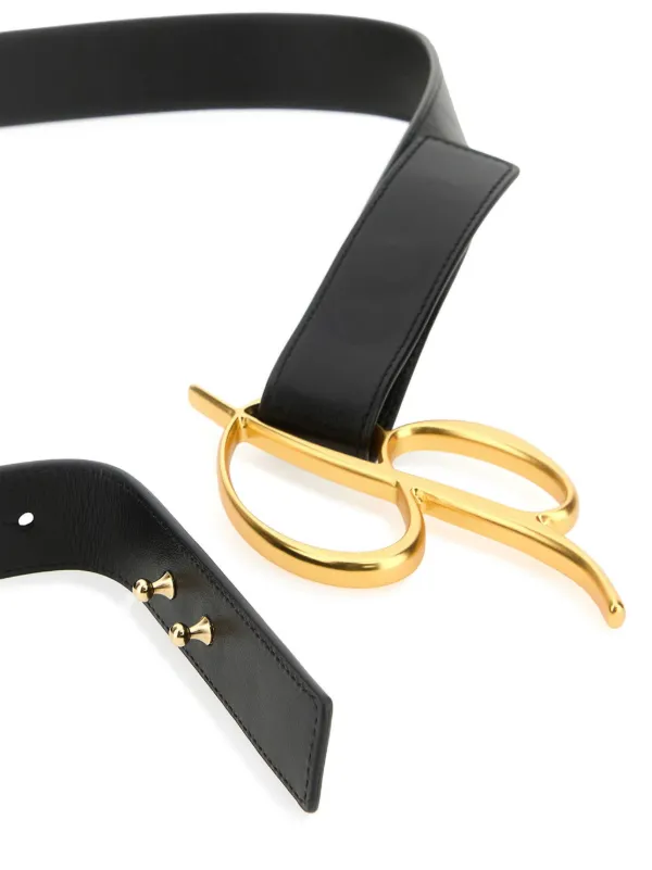 Blumarine logo-buckle Belt | Black | FARFETCH ID display picture 3