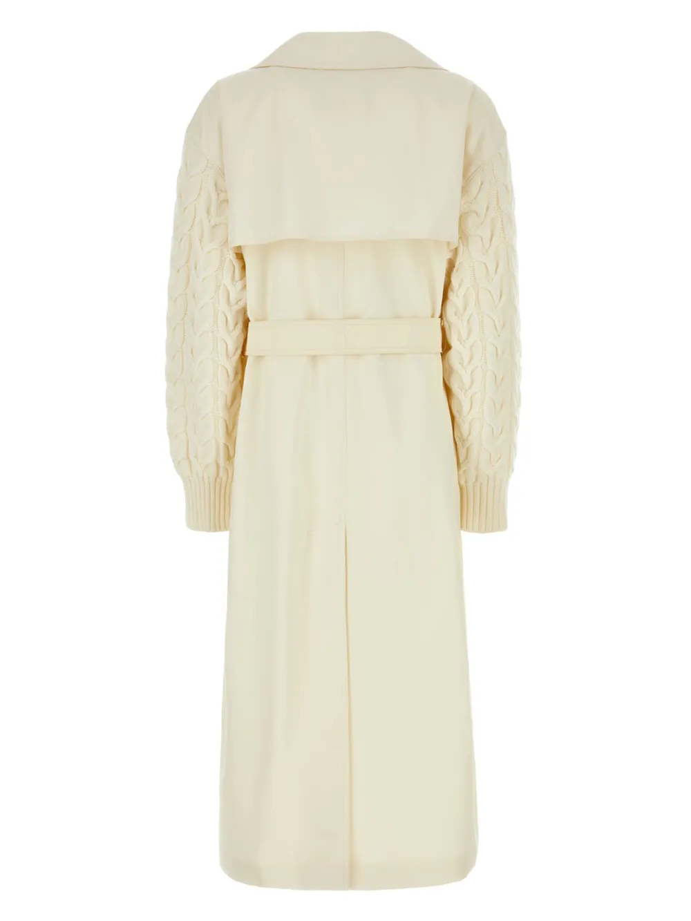 Max Mara Trenchcoat met gebreide mouwen - Beige