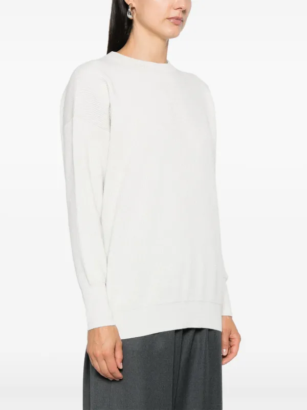FABIANA FILIPPI ホワイト五分袖セーター Fabiana Filippi Platinum Sweater | White | FARFETCH