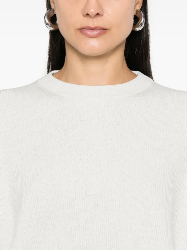FABIANA FILIPPI ホワイト五分袖セーター Fabiana Filippi Platinum Sweater | White | FARFETCH