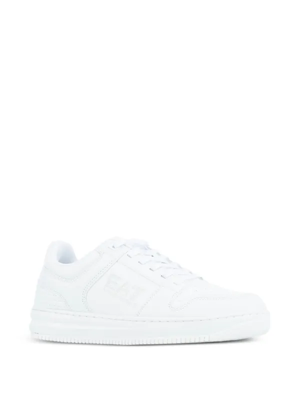 Ea7 Emporio Armani embossed-logo Sneakers | White | FARFETCH