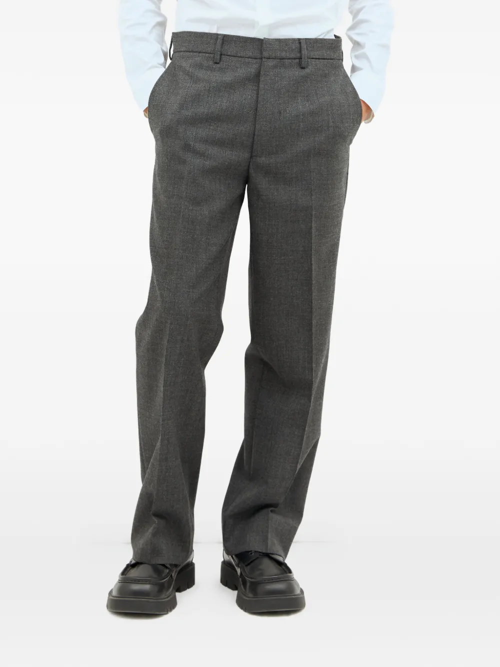 Miu Broek met knopen Grijs