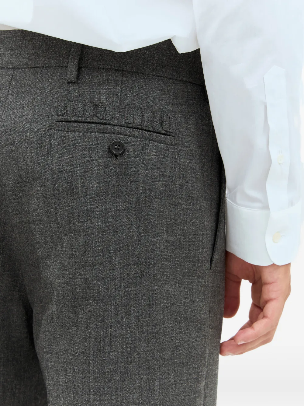 Miu Broek met knopen Grijs