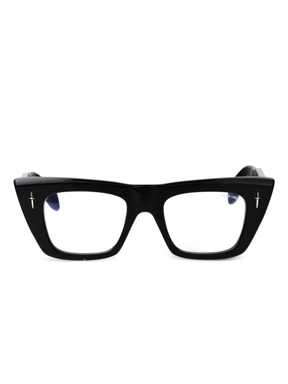 Cutler & Gross Acetaat bril met cat-eye montuur Zwart