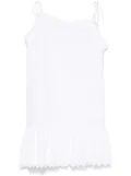 PNK zigzag pattern mini dress - White