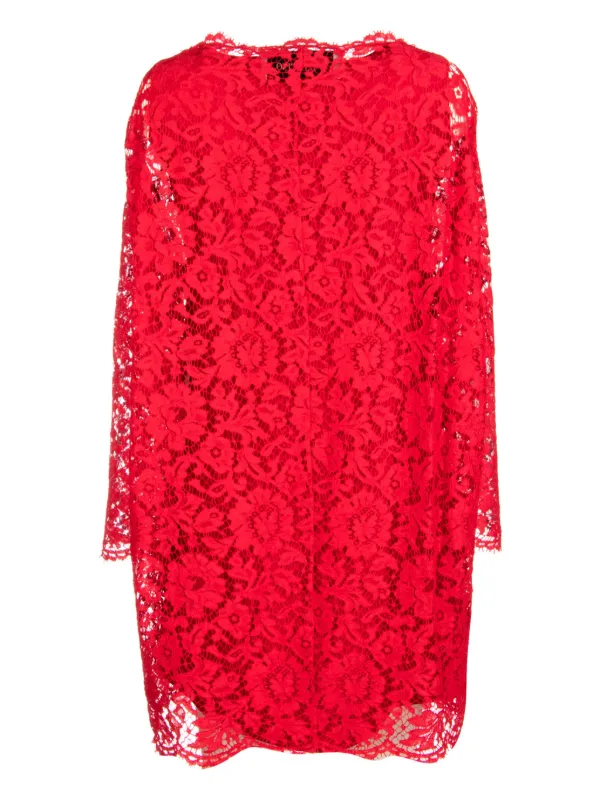 knee length dresses for ladies Love to Dream Burgundy Long Sleeve Embroidered Mesh Mini Dress main image 1