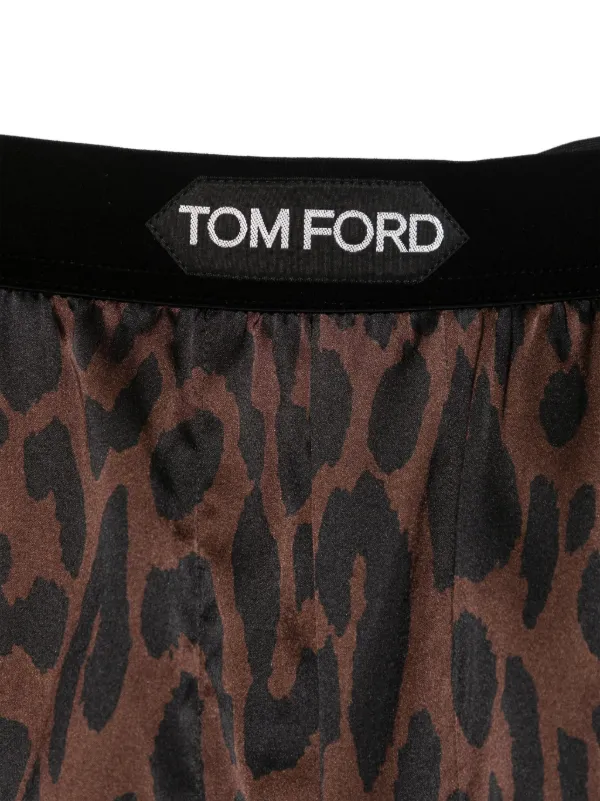 TOM FORD アニマリエプリント ボクサーパンツ | ブラウン