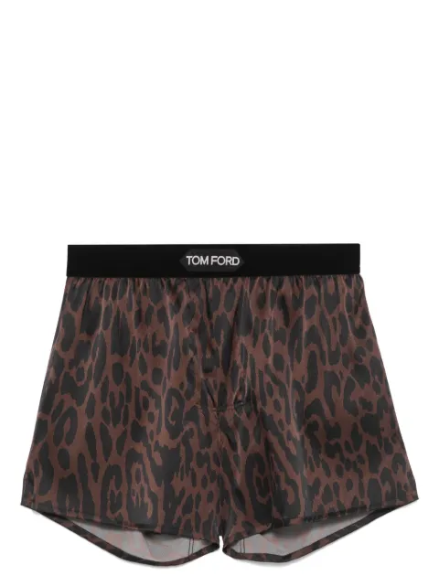 TOM FORD boxer à imprimé animalier