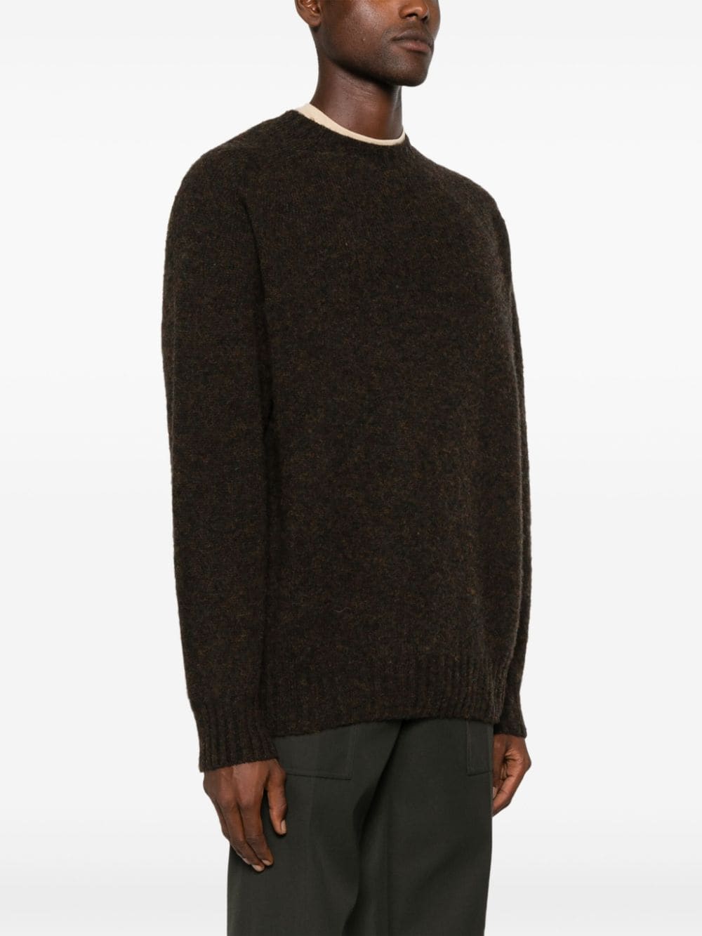 Shop Ymc You Must Create Suedehead Jumper In Brown