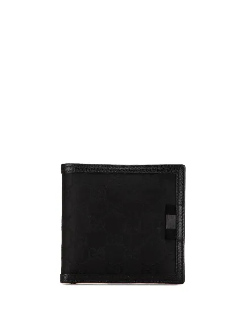 Gucci Pre-Owned 2000-2015 GG Canvas Web Bifold Wallet small wallets