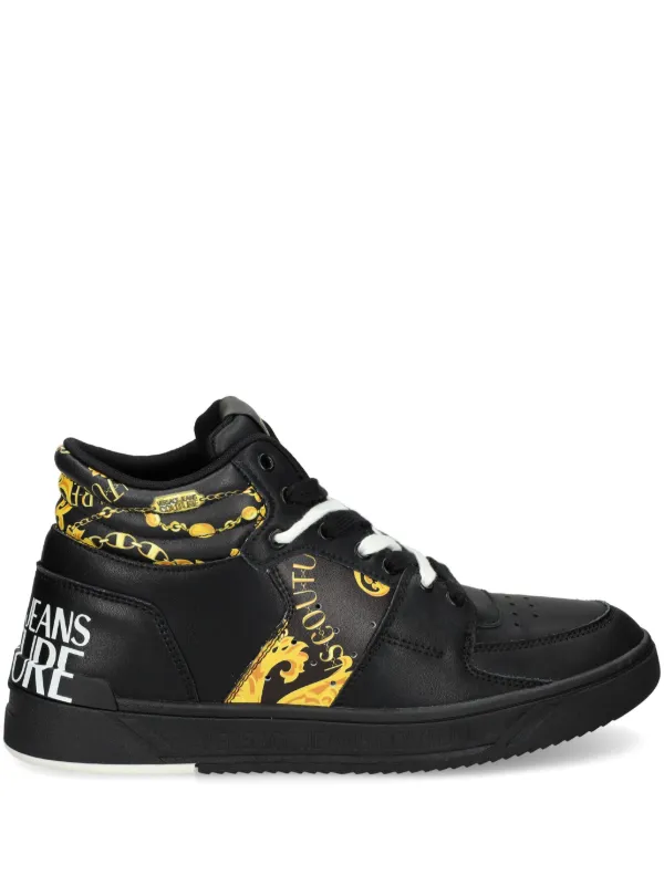 【特価/関税送料込】VERSACE JEANS STARLIGHT レザー スニーカー Versace Jeans Couture Starlight スニーカー | ブラック