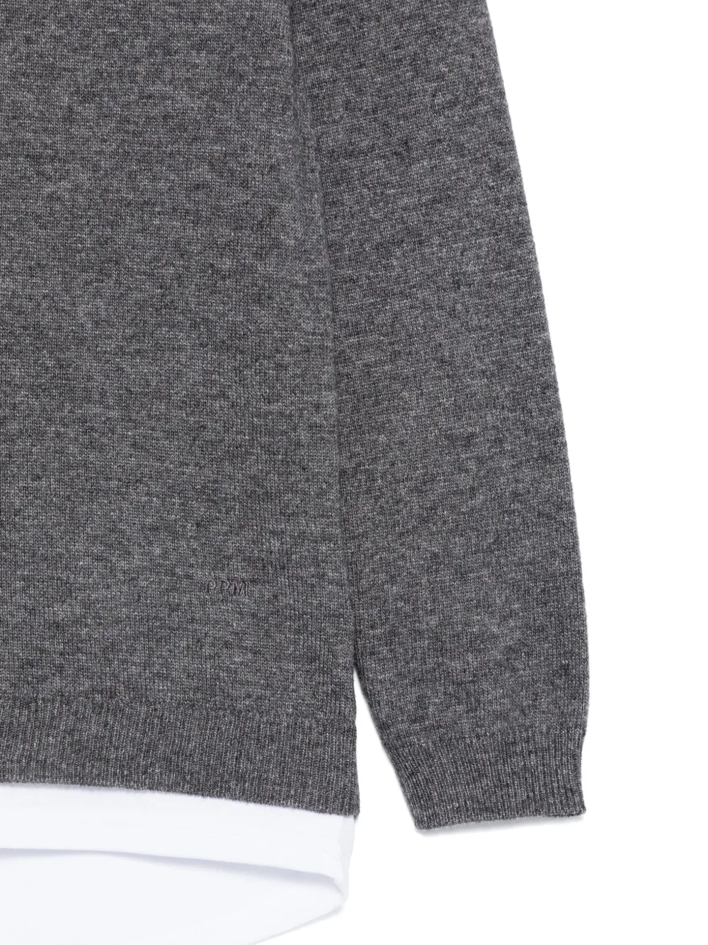 Paolo Pecora Kids Trui met gelaagd detail Grijs