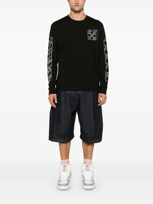 White Kenzo Paris 'KENZO Kube' T-Shirt by Kenzo on Sale