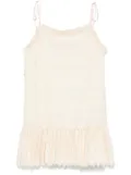 PNK zigzag pattern mini dress - Neutrals