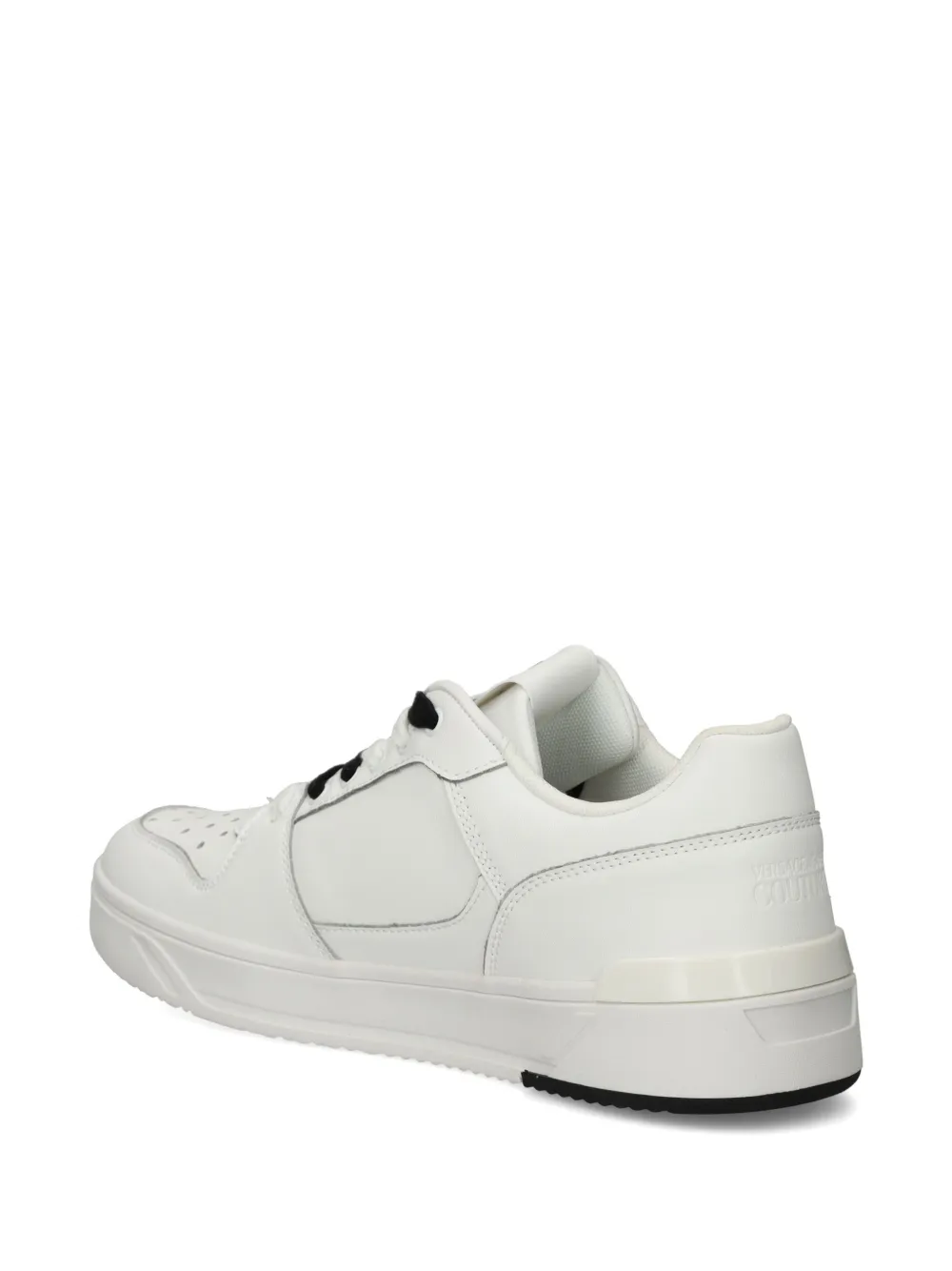 Versace Jeans Couture Starlight Low-top Leather Sneakers In White