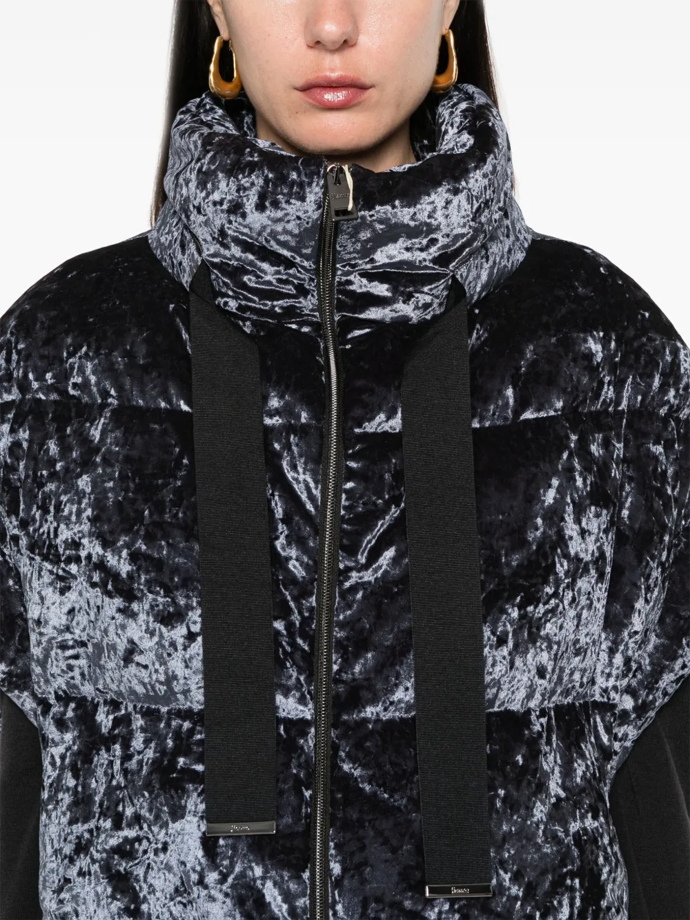 Herno Fluwelen gilet Blauw