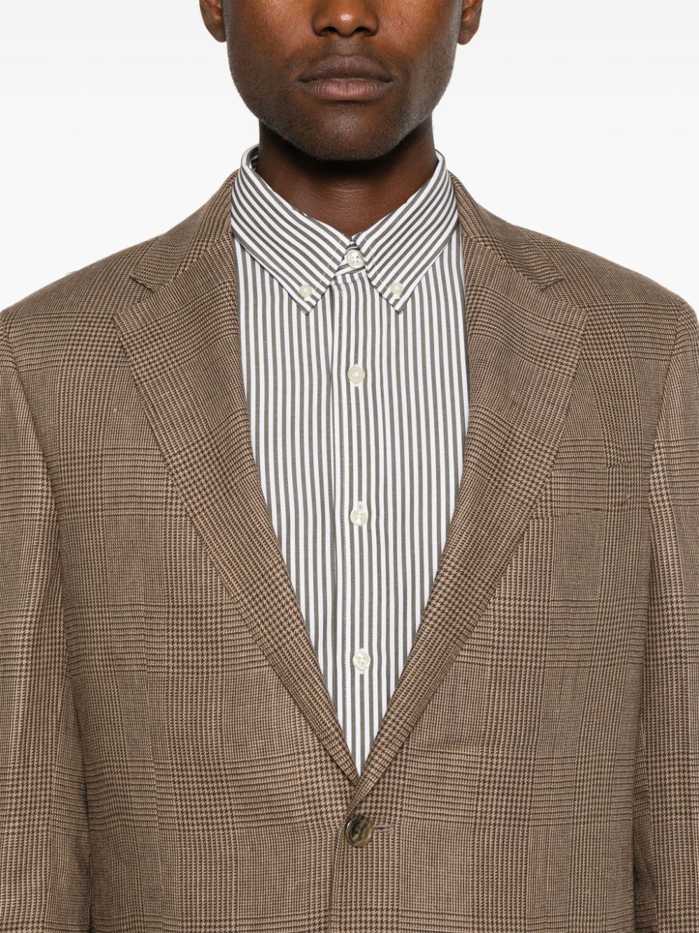 Shop Polo Ralph Lauren Checked Blazer In Brown