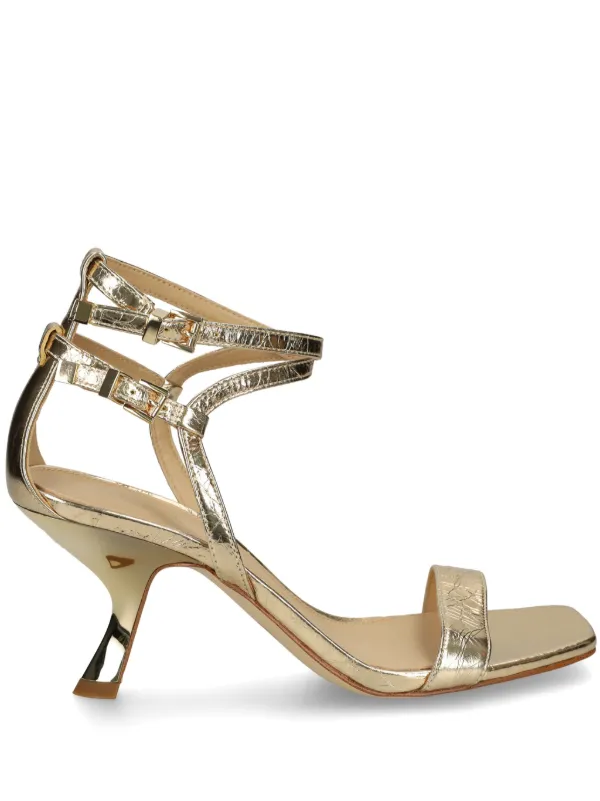サンダル・ミュール MICHAEL KORS Women Sandals 40S5ASMS2M740 Gold Michael Kors Alessia heeled sandal in gold metalized vegan