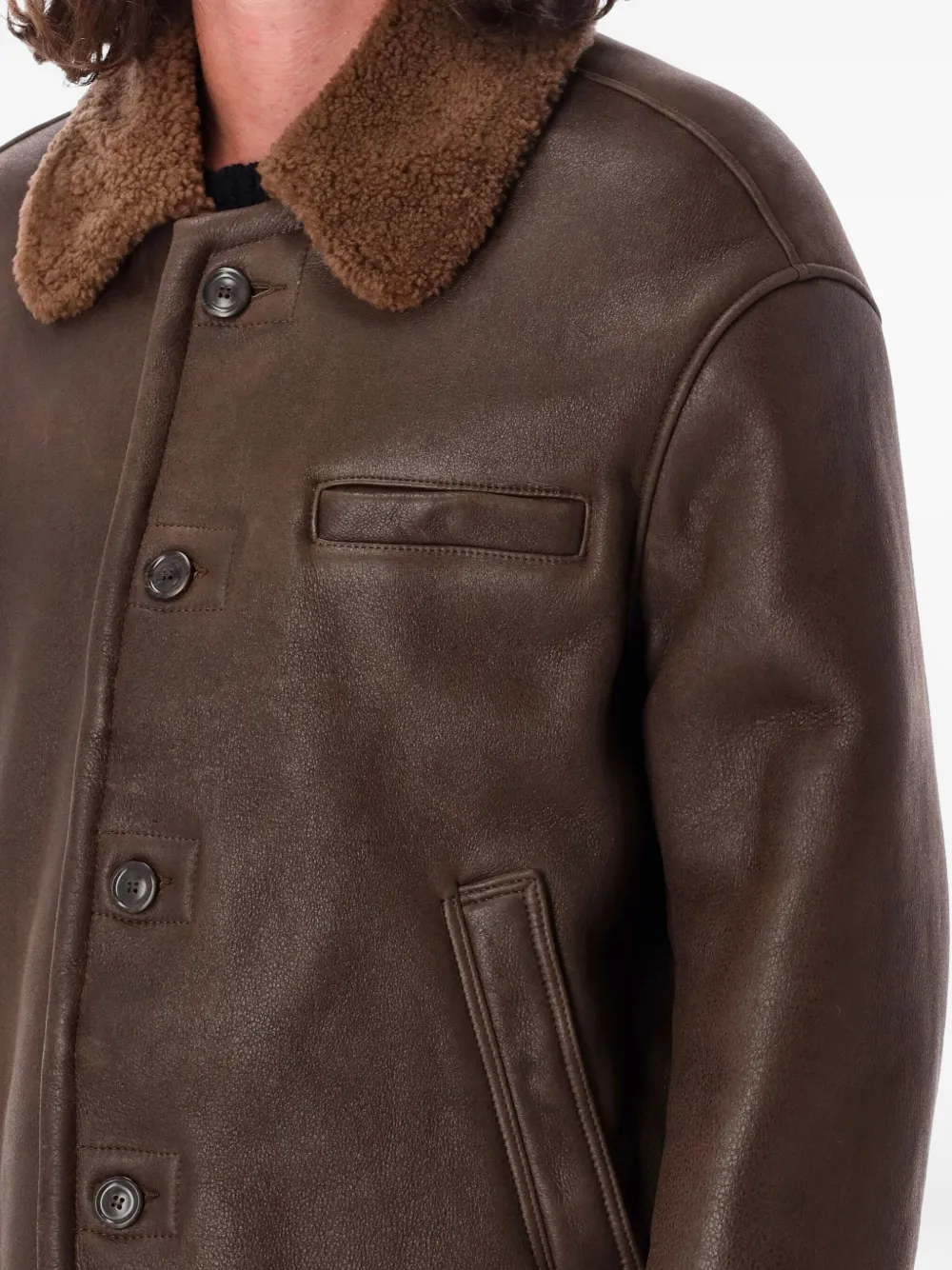 【関税込み】OUR LEGACY ブラウン Alaska シアリングジャケット OUR LEGACY Alaska ジャケット | ブラウン | FARFETCH JP