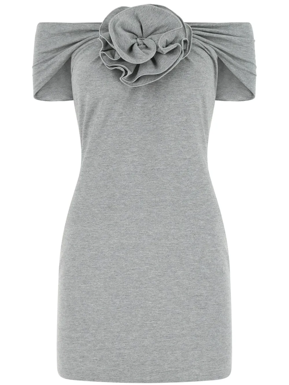 Magda Butrym floralappliqué Mini Dress Grey FARFETCH