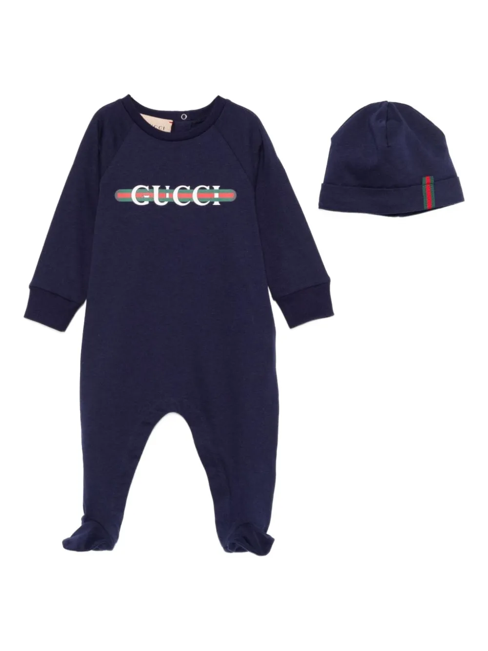 Gucci Kids コットン パジャマ セット - ブルー Gucci Kids コットン パジャマ セット - ブルー