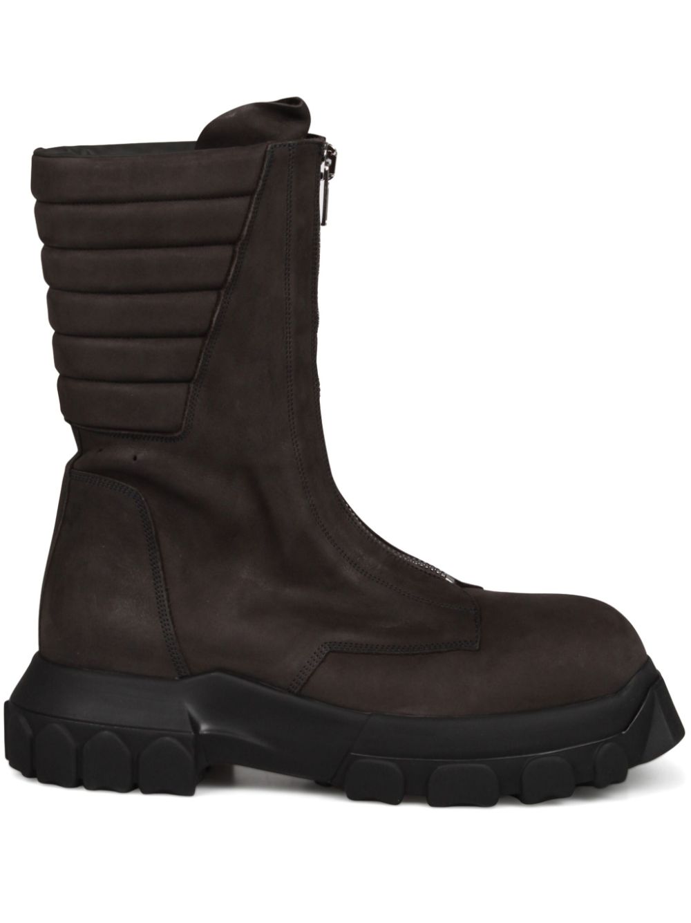 Rick Owens Moto Turbo Tractor boots Grey