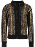 AMIRI braided bandana cardigan - Black